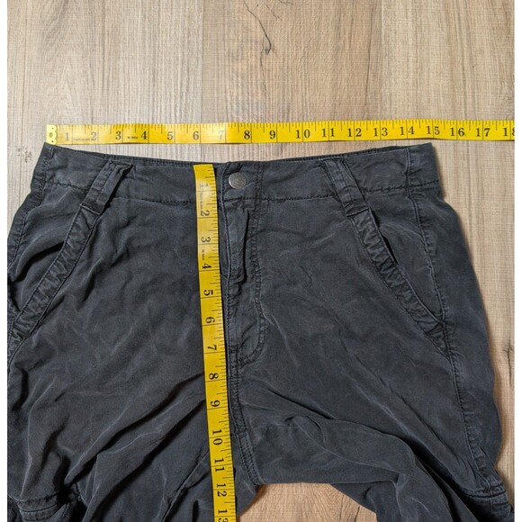 American Eagle Size 8 Short Super High-Rise Baggy Wide Leg Cargo Stretch Pants - Picture 10 of 11